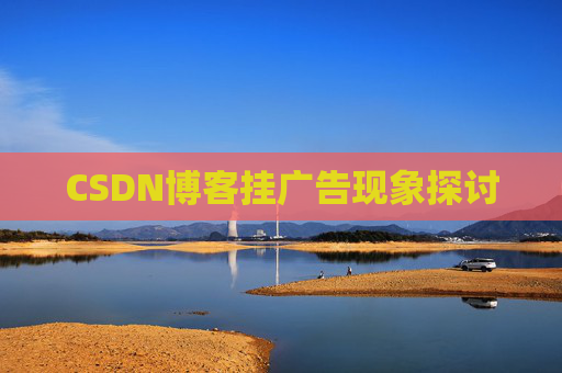 CSDN博客挂广告现象探讨